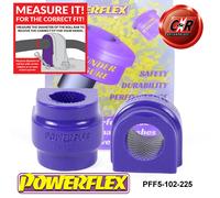 Powerflex Anteriore Rollio Bronzine Barra 22.5mm per Mini Coupe R58 2011 -2015