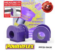 Powerflex Ant. o , Spazzole 24mm per Integra Mk3 DB / DC2 + Type-R 93-01