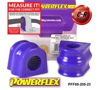 Powerflex Anteriore o , Spazzole Per Impreza Turbo Wrx + Sti GD, Gg 00-07