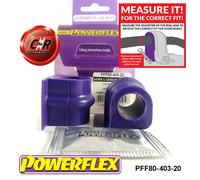 Powerflex Anteriore o,Supporti 20mm per Opel Astra MK3 F 91-98 PFF80-403-20