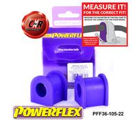 Powerflex Anteriore o,Supporto Spazzole 22mm Adatto a Mazda MX-5 Mk1 89-98