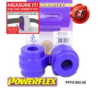 Powerflex Anteriore o,Supporto Spazzole 25mm per BMW 7 Series E38 (94-02)