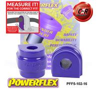 Powerflex Anteriore Rollio Bronzine Barra 16mm per Mini R50/52/53 Gen1 (00-06)