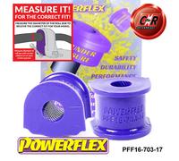 Powerflex Anteriore Rollio Bronzine Barra 17mm per Lancia Delta Gen3 (08-14)