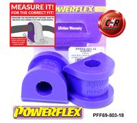 Powerflex Anteriore Rollio Bronzine Barra 18mm Per Interno (03-09) PFF69-503-18