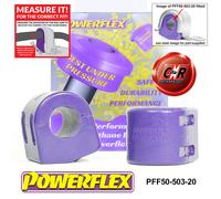 Powerflex Anteriore Rollio Bronzine Barra 20mm per Peugeot 208 (2012-2019)