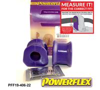 Powerflex Anteriore Rollio Bronzine Barra 22mm per Ford Orion Mk1 & 2 (80-90)