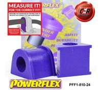 Powerflex Anteriore Rollio Bronzine Barra 24mm per Alfa Romeo 147 (2000-2010)