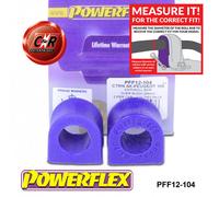 Powerflex Barra Antirollio Esterno Spazzole 20mm per Peugeot 106 PFF12-104