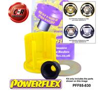 Powerflex Basso Engmnt Inserti Lrg per Golf MK7 2WD to122PS Rrbeam 12-19