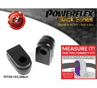Powerflex Black Anteriore o,Spazzole 20mm per Renault Megane 3 08-17