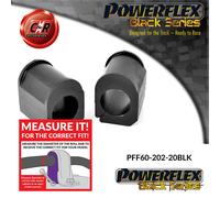Powerflex Black Anteriore o ,IN Spazzole 20mm per Clio I + 16v 90-98