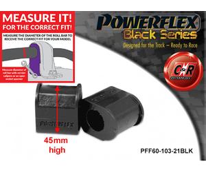 Powerflex Black Anteriore o,Interno Supporti 23mm per Renault 5 GT Turbo