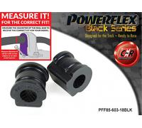 Powerflex Black Anteriore o,Spazzole 18mm per Audi A1 8X (10-18)