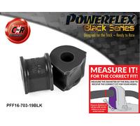 Powerflex Black Anteriore o,Spazzole 19mm per Fiat Stilo (2001-2010)