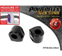 Powerflex Black Anteriore o,Spazzole 21mm per Peugeot 207 (06-14)