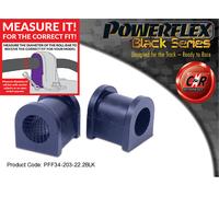 Powerflex Black Ant. o , Spazzole 22.2mm per Lotus Elise Series 2