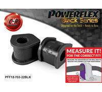 Powerflex Black Anteriore o,Spazzole 22mm per Peugeot 107 (05-14)