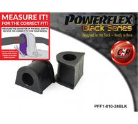 Powerflex Black Anteriore o,Spazzole 24mm per Alfa Romeo 156 (97-07)