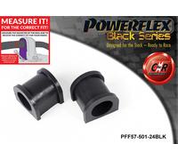 Powerflex Black Fr o, Spazzole 24mm per Porsche 987 Boxster 05-12