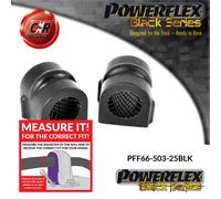 Powerflex Black Anteriore o,Supporto Spazzole 25mm per Saab 9-3 (03-14)