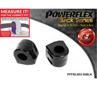 Powerflex Black Anteriore Rollio Bronzine Barra 20mm per Citroen DS3 (09