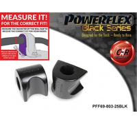 Powerflex Black Anteriore o,Spazzole 25mm Per Rampollo FR-S Track & Race