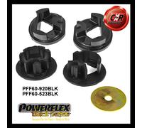 Powerflex Black Basso Engmnt + Superiore Destro Inserti Per Megane 2 1.5D 02-08