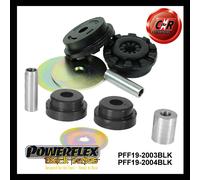 Powerflex Black Basso Motore Mnt Spazzole 25mm Ovale Supporto per Fiesta 6 + S.