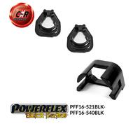 Powerflex Black Basso + Upr Motore Mnt Protezioni Inc 595 per Abarth 500/595/