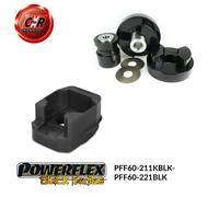 Powerflex Black Cane Osso Twist Motore Kit + Ant. Uprright Inserti per Clio2