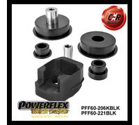 Powerflex Black Dogbone Mnt Kit Boccole + Frupright Motore Inserto Per Clio Ph1
