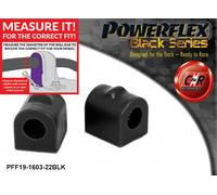 Powerflex Black Fr o, A Chass Spazzole 22mm per Volvo S80 06-16 PFF19-1603-22BLK