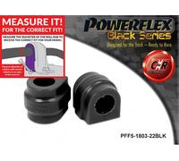Powerflex Black Fr o, Mnt Spazzole 22mm per Mini C Man 4WD 10-16 PFF5-1803-22BLK