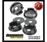 Powerflex Black F+R Engmnt Protezioni Per Exige Series2 04-06 PFF34-603BLK /