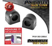 Powerflex Black Fr o, A Chass Spazzole 20mm Per Legacy 93-99 PF69-303-20BLK