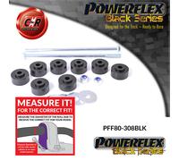 Powerflex Black Fr o, Mnt Bullone Spazzole per Opel Astra Mk1 80-85 PFF80-308BLK