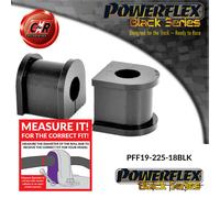 Powerflex Black Anteriore o,Spazzole 18mm Per Ford Escort Rs Turbo S1