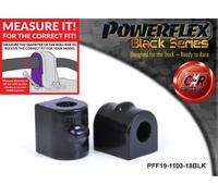 Powerflex Black Fr o, Spazzole 18mm per Ford Fiesta 6 + S.02-08 PFF19-1103-18BLK