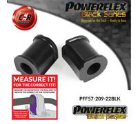 Powerflex Black Fr o,Spazzole 22mm per Porsche 924 + S Ogni Anno PFF57-209-22BLK