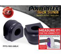 Powerflex Black Fr o, Spazzole 24mm Per BMW F20, F21 1 Serie 11- PFF5-1903-24BLK
