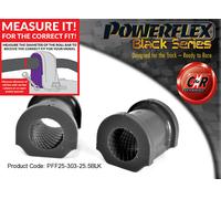 Powerflex Black Fr o, Spazzole 25.5mm Per Integra Type R 01-06 PFF25-303-25.5BLK