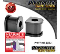 Powerflex Black Fr o, Supporto Spazzole 26mm Per Ford Escort RS1600i