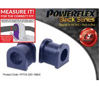 Powerflex Black FrARB Bushes 19Mm Per Lotus Elise Serie 2 01-11 PFF34-203-19BLK