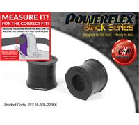 Powerflex Black Frarb A Telaio Spazzole 22mm Per Dedra 89-00 PFF16-603-22BLK