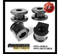 Powerflex Black FrARB DropLink Su + 21.5mm ARB-CtrlArm Bushes Per Coupe Q 85-91