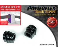 Powerflex Black Frarb Interno Spazzole 23mm Per Mercedes Classe C 01-07