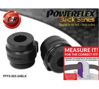 Powerflex Black Ant. o , Spazzole 24mm per BMW 7 Series E38 (94-02)