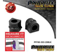 Powerflex Black Frarb Mnt Spazzole 20mm Per Opel Manta B 82-88 PFF80-303-20BLK