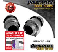 Powerflex Black Frarb Outr Supporti 22mm Per Clio2 + 172 & 182 PFF60-207-22BLK